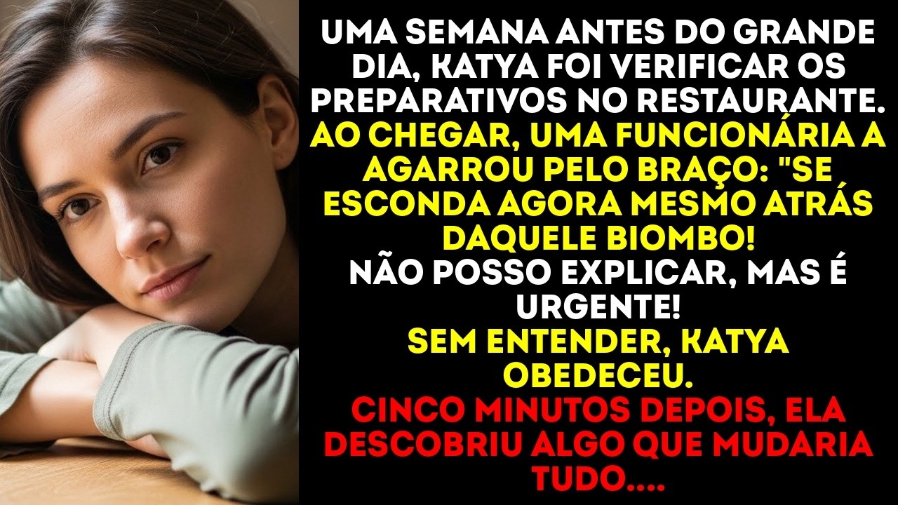 A garçonete sussurrou um aviso urgente: Katya se escondeu e depois de cinco minutos...