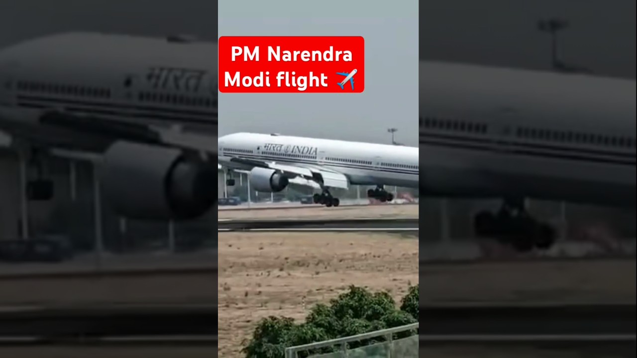 Pm narendra modi flight landing #pmmodi #landing #flight #aviation #viralvideo #viralshorts