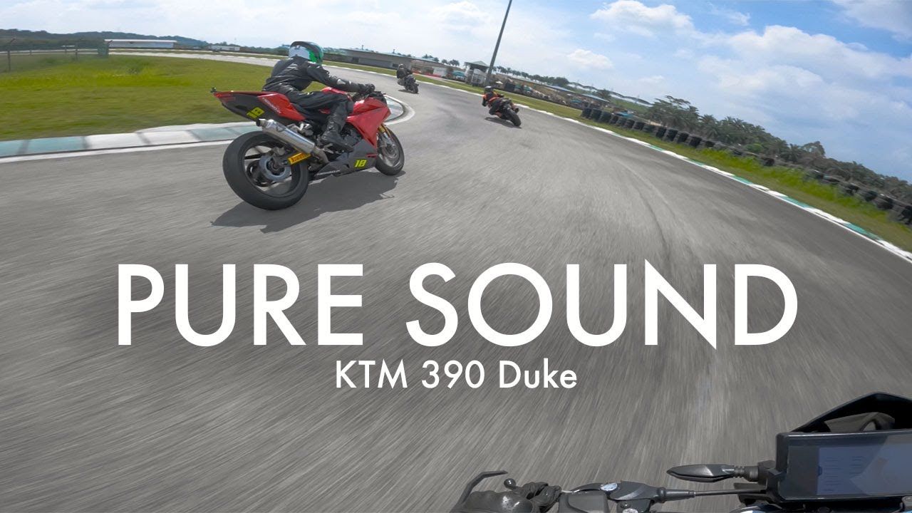 Pure sound track day| KTM 390 Duke Akrapovic Decat Quickshifter