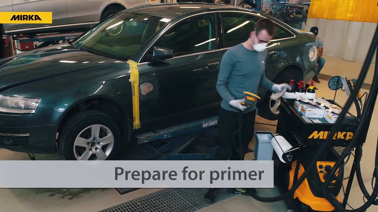 Collision repair process with Mirka Iridium®