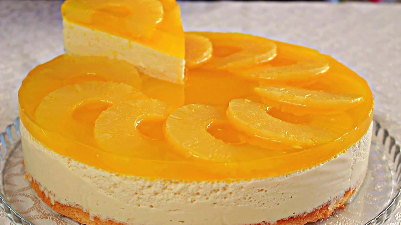 НИЗКОКАЛОРИЙНЫЙ ТВОРОЖНЫЙ ТОРТ С АНАНАСАМИ / Ay Cook