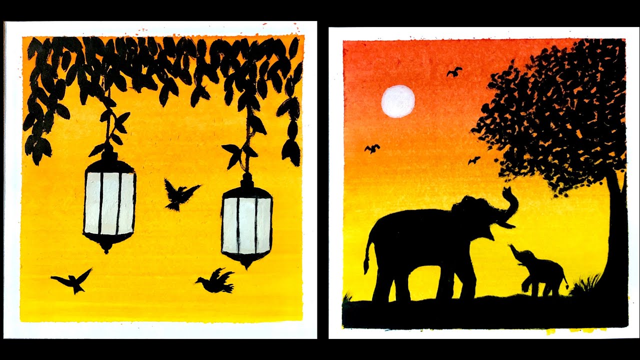 3 Simple Painting Ideas for Beginners | Poster Colour Painting Ideas