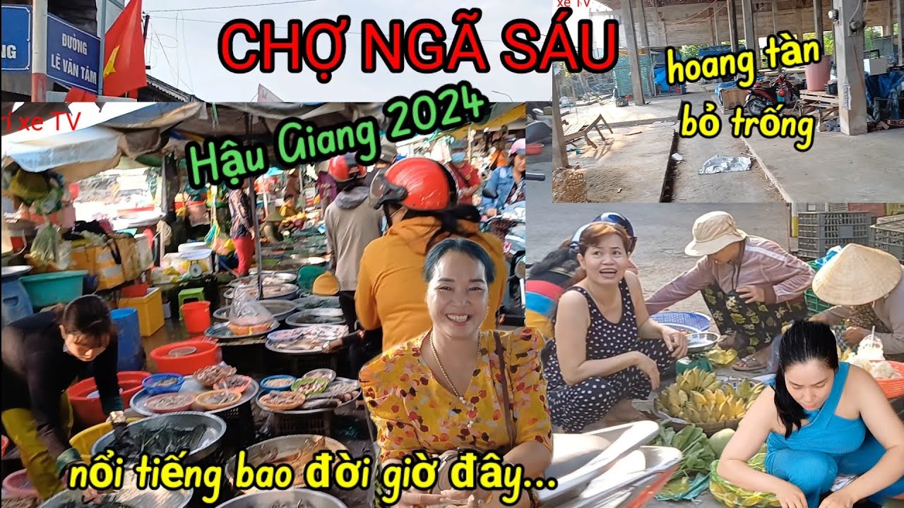 điêu đứng ế ẩm CHỢ NGÃ SÁU - Hậu Giang, tiểu thương đẹp nghĩ bỏ hoang khu trung tâm mua bán