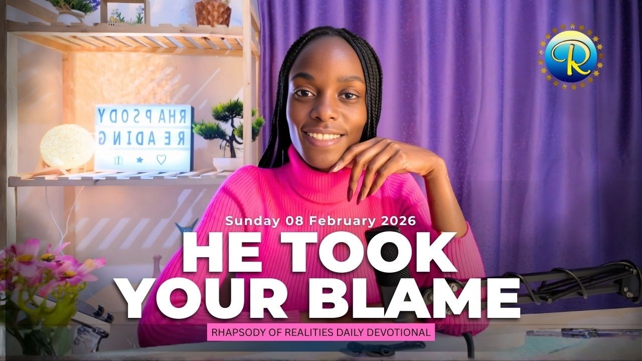 He took your blame | 8 Feb 2026 | Rhapsody of Realities Daily Devotional