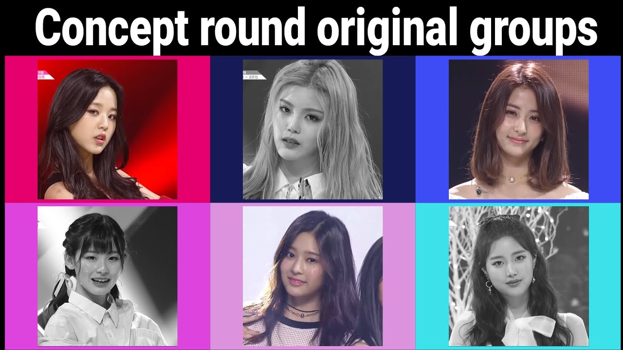 Produce 48: Concept round - original groups