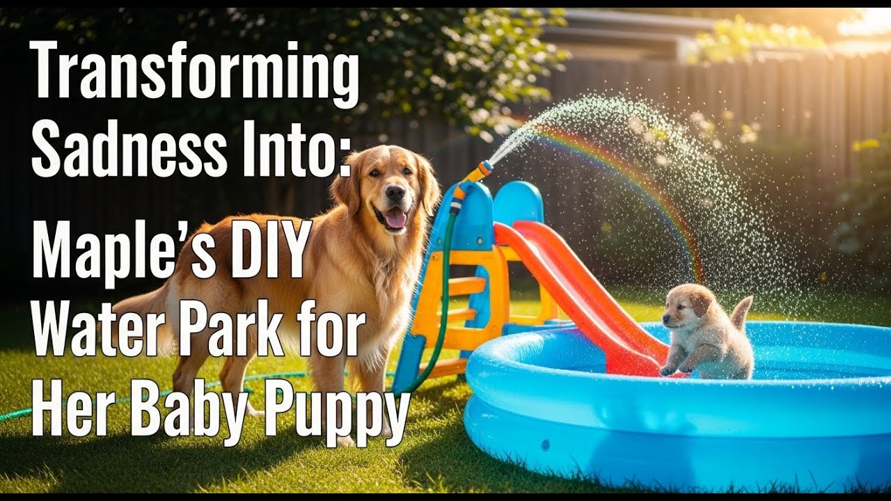 Transforming Sadness Into Joy: Maple's DIY Water Park for Her Baby Puppy | MyPuppyLife