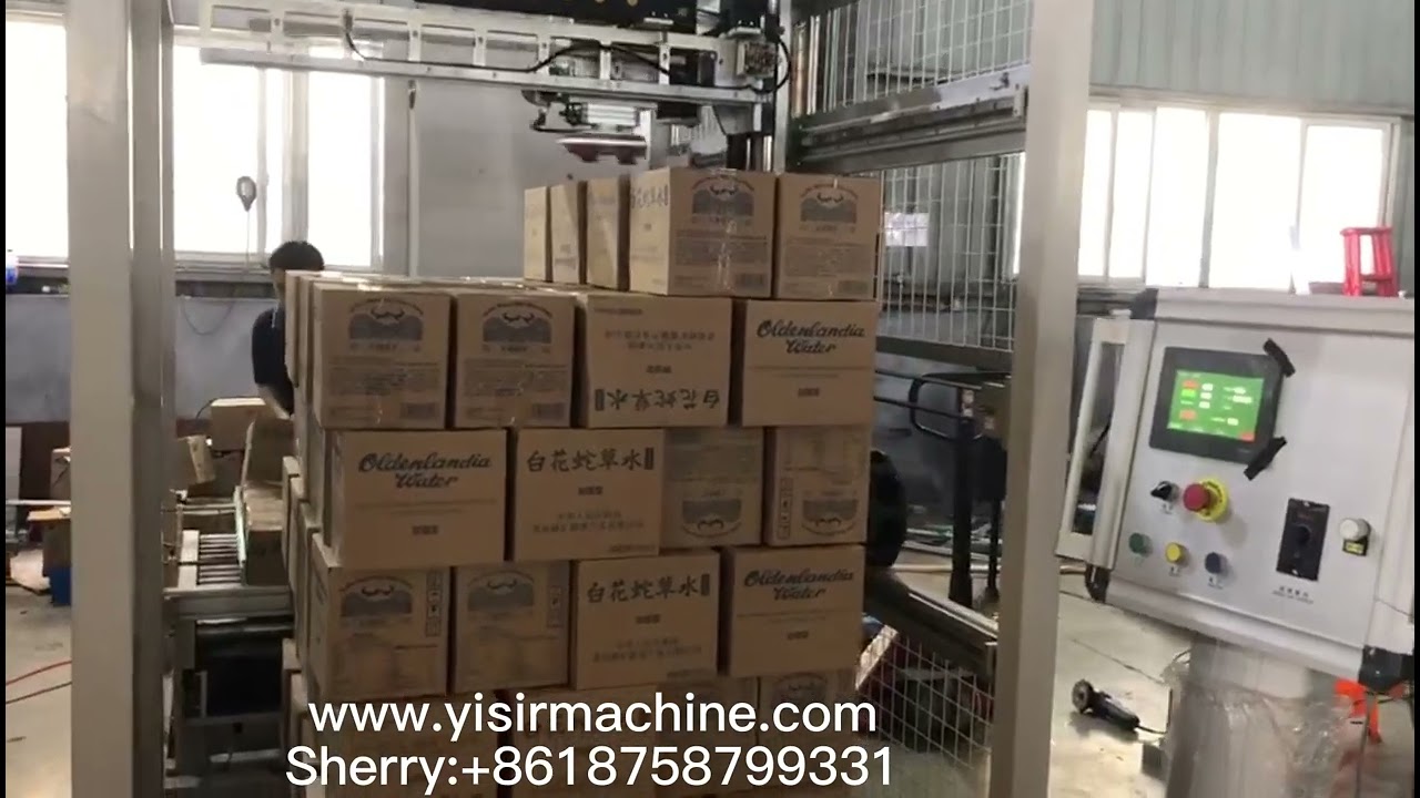 Automatic Low Cost Robot Palletizer, Robot Stacker for carton, carton packing machine