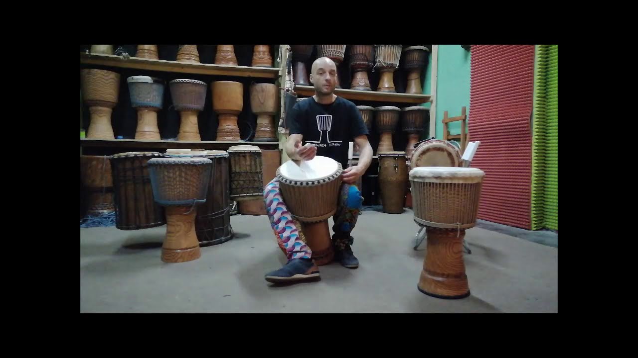 Nauka gry na djembe - rytm diansa - lekcja 1