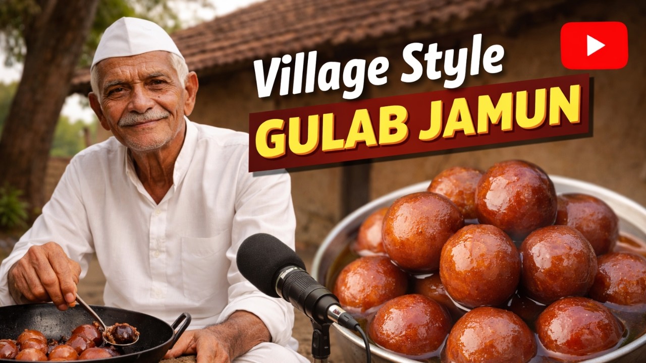 Cooking The Best Gulab Jamun By Kaka | Village Food Vlog | Sweet Dish Recipe in  Traditional Style