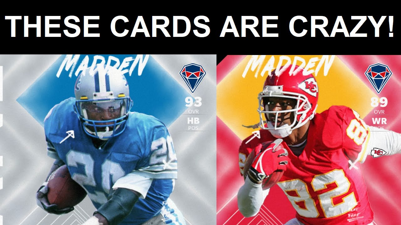 93 OVERALL BARRY SANDERS LOOKS INSANE! THE NEW TEAM DIAMONDS ARE A DREAM!