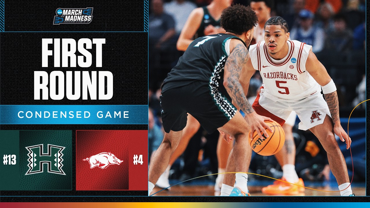 Arkansas vs. Hawaii - First round NCAA tournament extended highlights