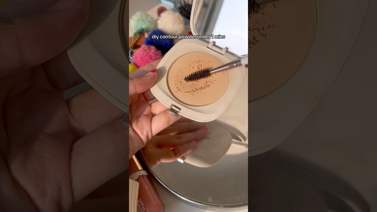 make your own contour powder with Jacquelle 🤟 #makeup #hacks #diymakeup