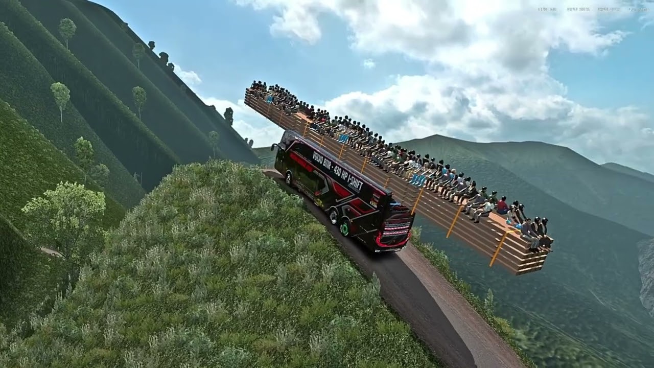 Bus Adventure in the World’s Highest Mountains - Euro Truck Simulator 2