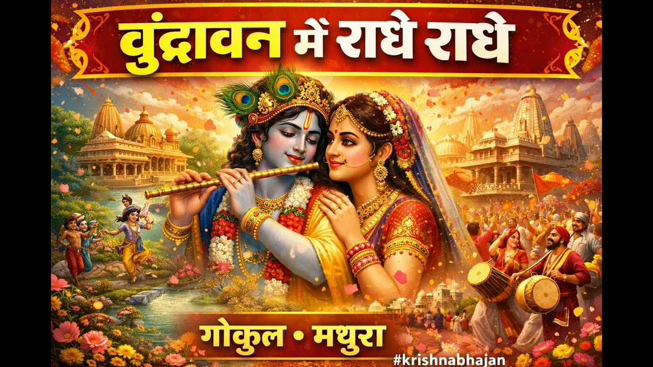 वृंदावन में राधे राधे | Radhe Krishna Bhajan | गोकुल मथुरा भक्ति गीत | Krishna Bhajan 2026