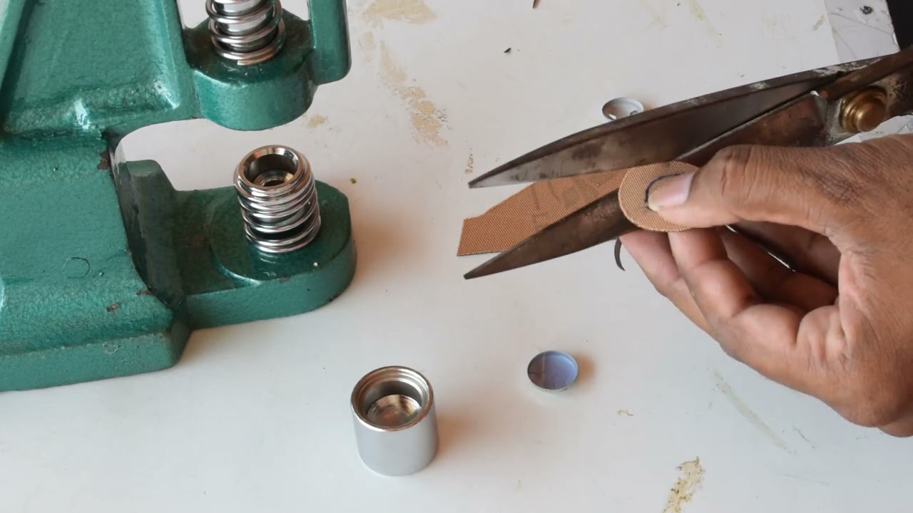How To Cloth Button Machine, Fabric Button Making Machine In India