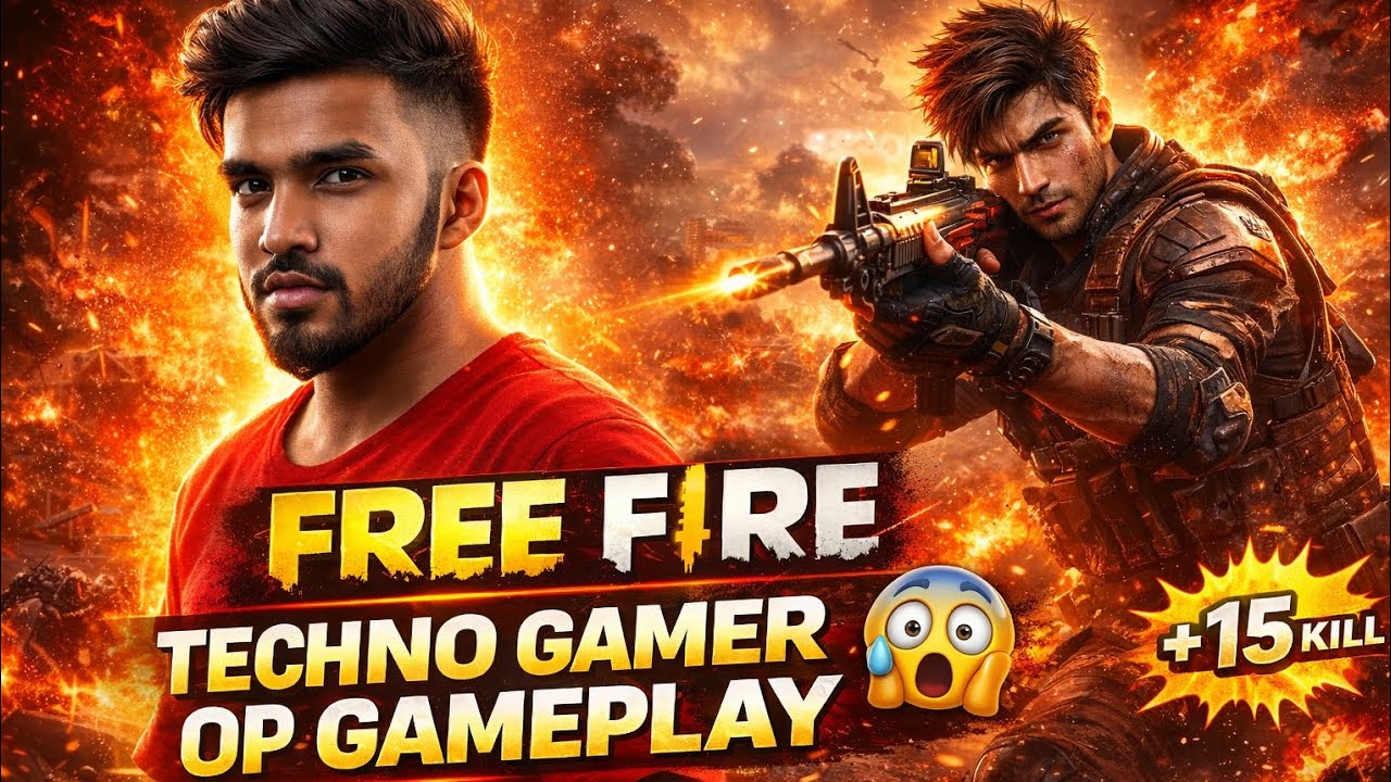 Techno gamerz op gameplay in free fire