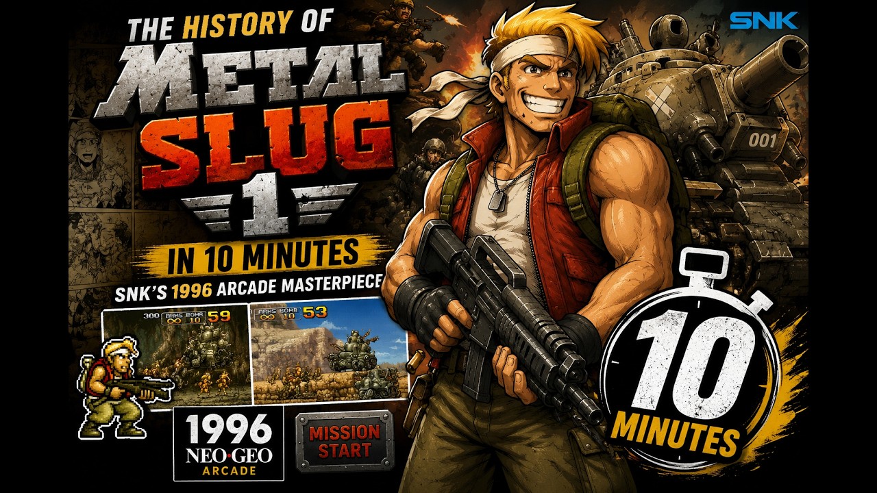 The History of Metal Slug 1 in 10 Minutes | SNK's 1996 Arcade Masterpiece