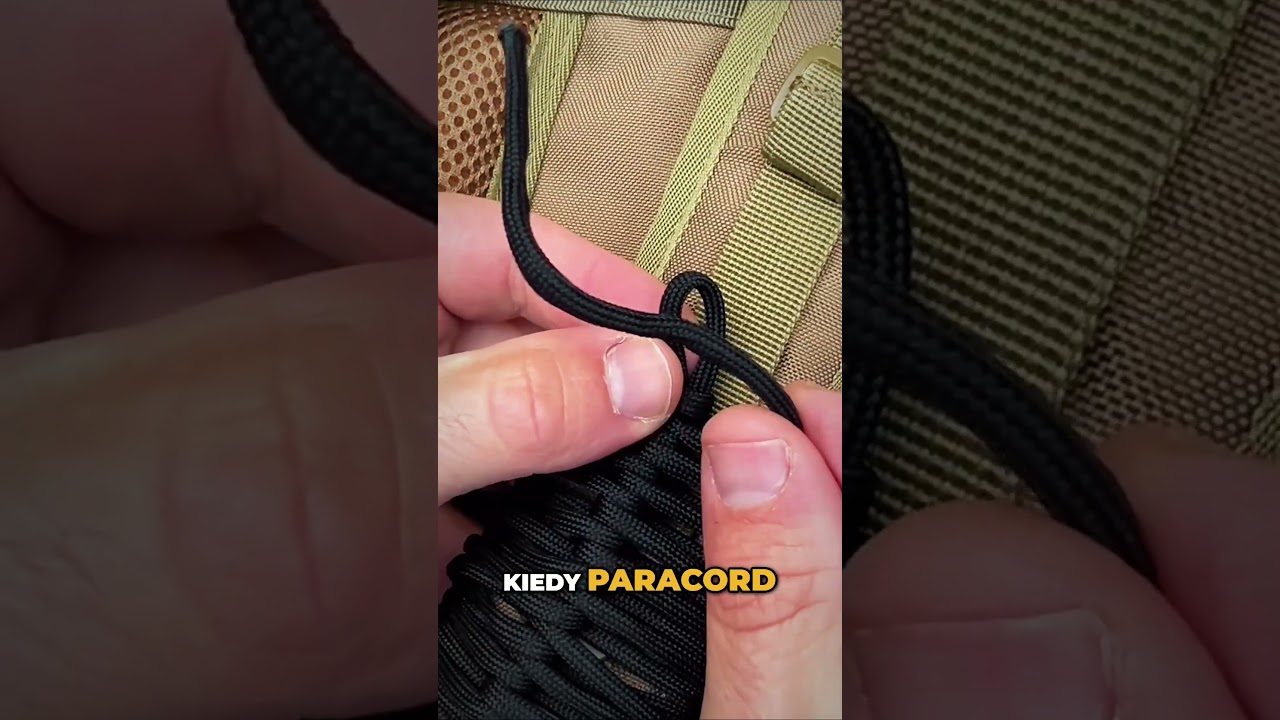 Jak zapleść paracord na szelce plecaka? #shorts