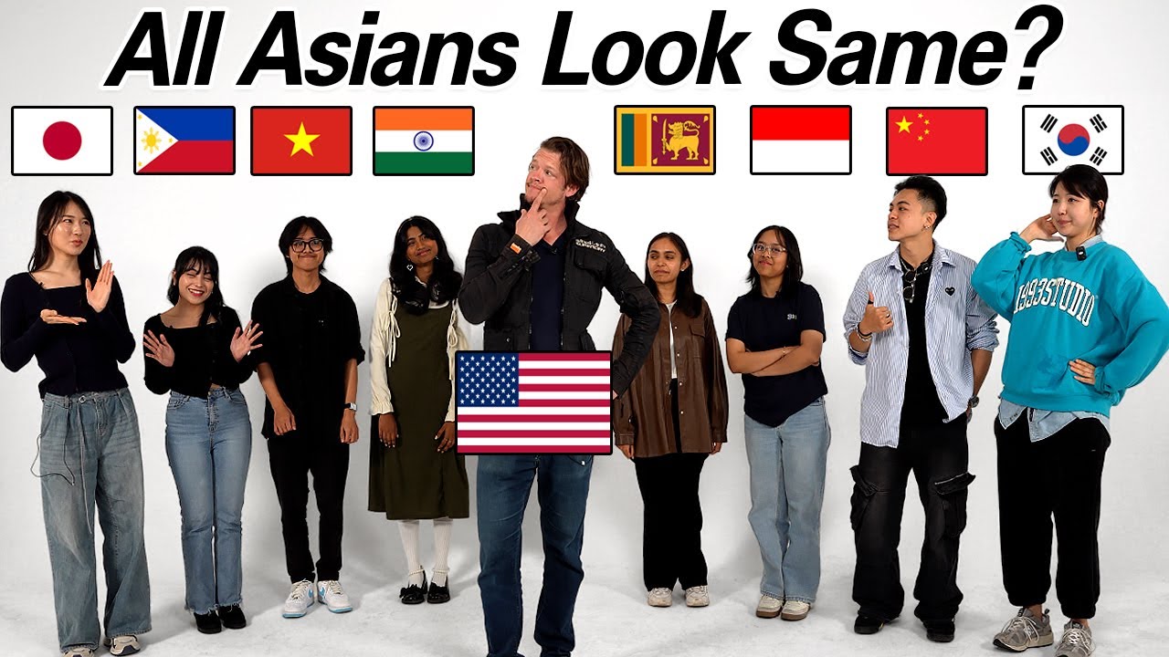 American Actor Guess 8 Asian's Nationality! All Asian Looks The Same?