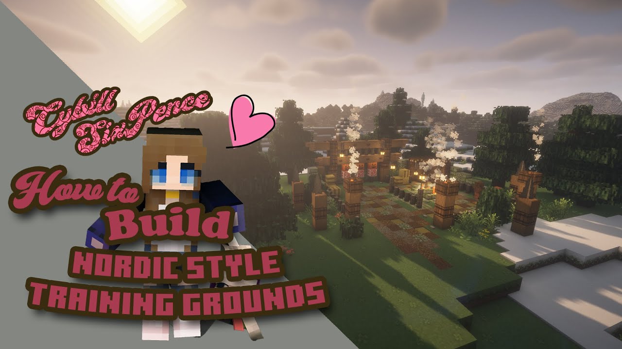 Minecraft Viking Training Grounds Tutorial | Nordic Archery Range & Combat Yard