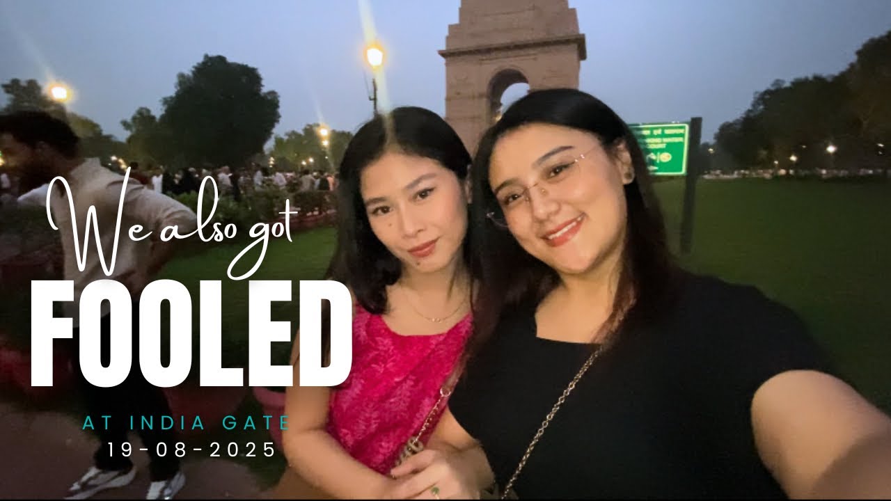 We Got Fooled by a Fake Reel 😭💀 |The India Gate Drone Show|Happy Diwali|Tibetan vlogger |Delhi vlog
