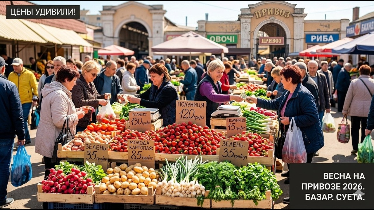 WHAT'S HAPPENING AT THE ODESSA MARKET?! Spring prices 2026: strawberries, fish, greens 🍓