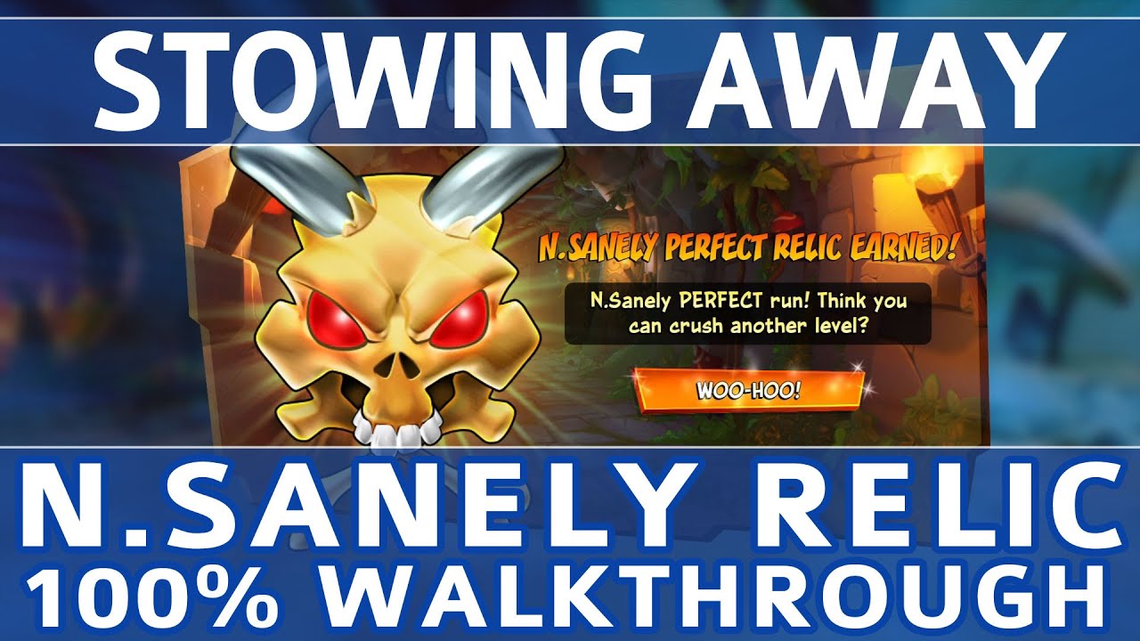Crash Bandicoot 4 - Stowing Away 100% Walkthrough - N.Sanely Perfect Relic (All Gems & Crates)
