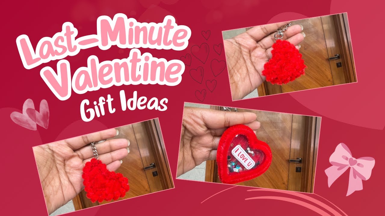 3 easy Valentine&rsquo;s day Diy gift ideas | handmade gifts for valentine | pipe cleaner craft