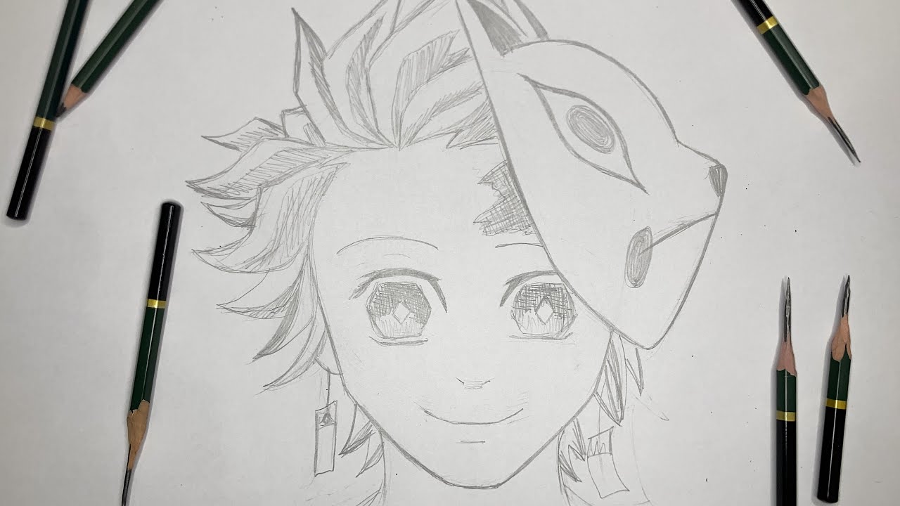 How To Draw Tanjiro | Demon Slayer Sketch Tutorial