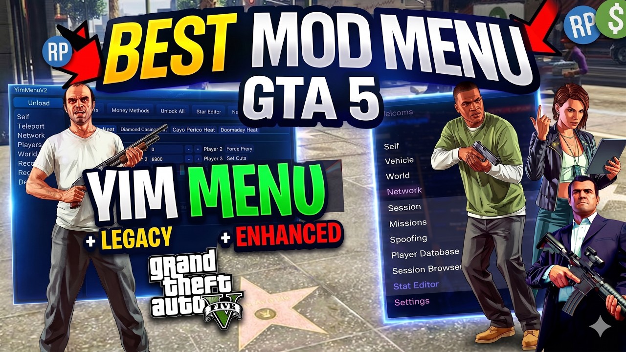 Мод-меню для GTA 5 Online на ПК: Скачивание Yim Menu для GTA 5 и полный гайд (Legacy & Enhanced F...