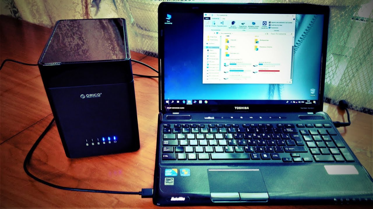 ORICO DS500U3. Тестик файлового хранилища на 5*10=50 ТБ HDD3.5!)