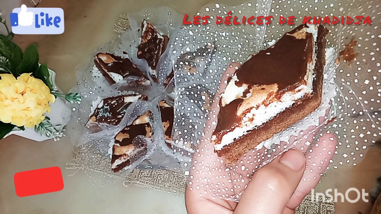 Nid d'oiseau gâteau au chocolat et la meringue 🥧 حلوة بشوكولا و مورمڨ سهلة و بنينة