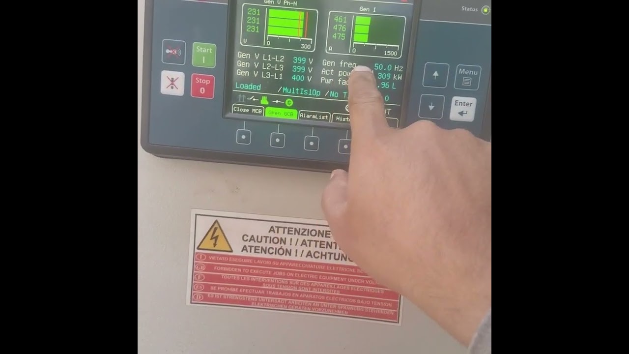 AMF InteliVision 5 from ComAp for 800KVA ELECTRICAL GENERATOR  شاشة تشغيل مولد كهربائي