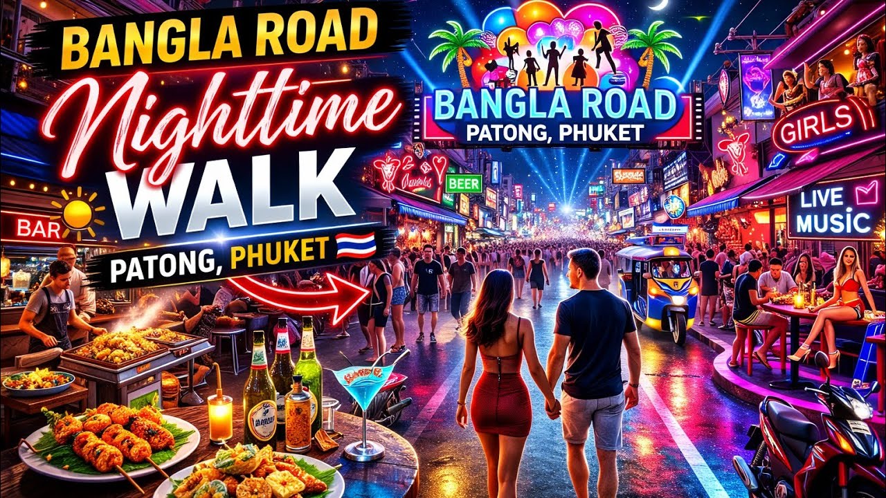 Bangla Road at NIGHT 🌙 | Patong Beach Nightlife Walking Tour 2026 🇹🇭
