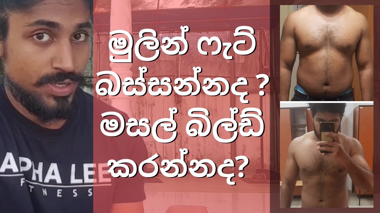 Cant decide on whether to build muscle or lose fat (මුලින් ෆැට් බස්සන්නද ? මසල් බිල්ඩ් කරන්නද?)