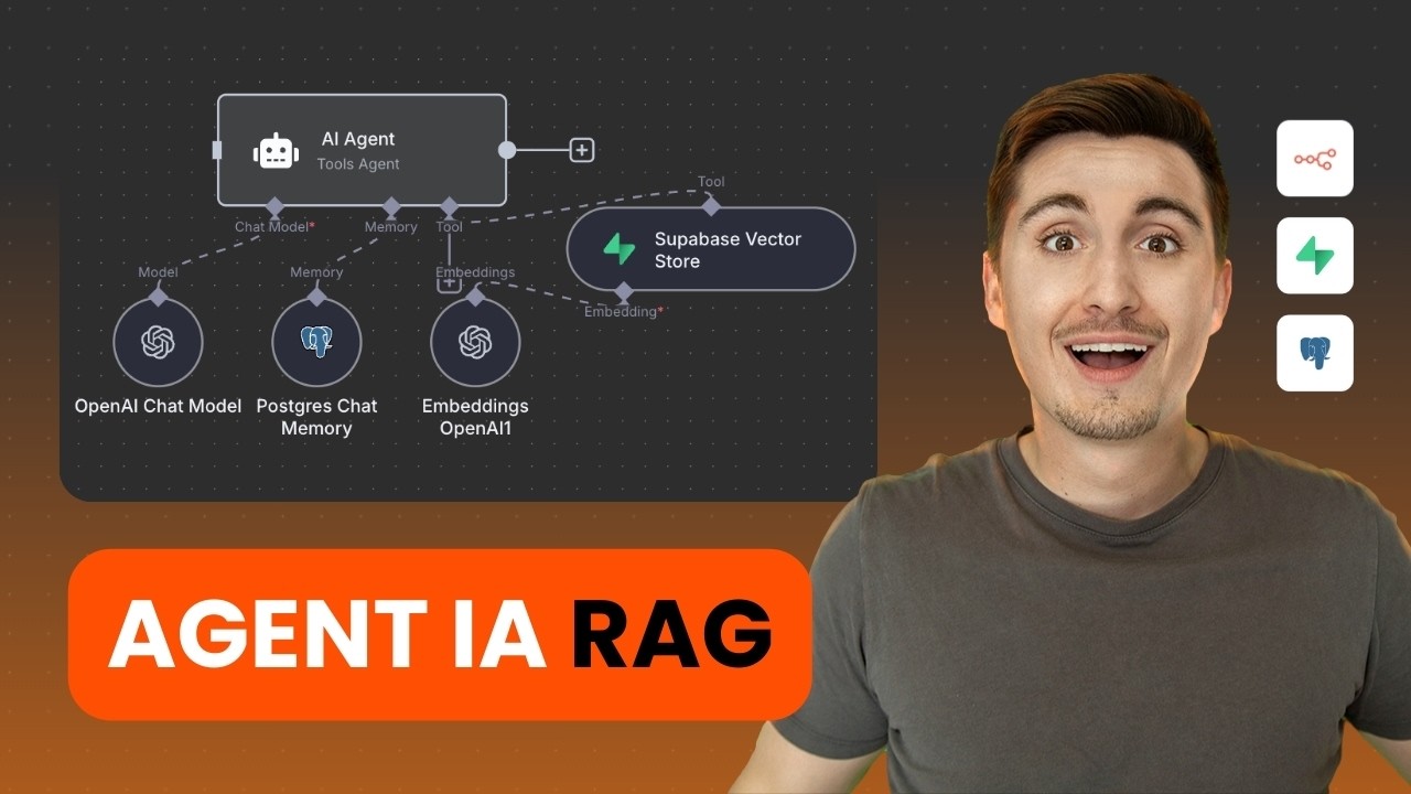 Créer un Agent IA RAG avec tes données dans n8n (Guide complet)