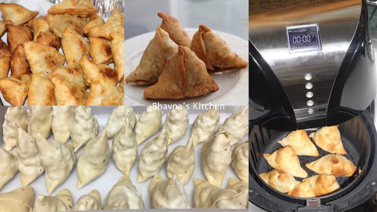 Bulk Samosa Making with Ease Video Recipe | Pressure Cooker StuffingAir Fryer Baked Bhavna's Kitchen