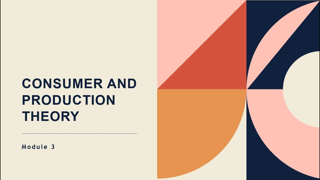 Consumer and Production Theory (Consumer Behavior)
