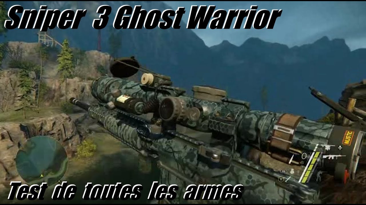Sniper 3 Ghost Warrior - Test de toutes les armes / All Weapons Test / GAMER CAGOULER