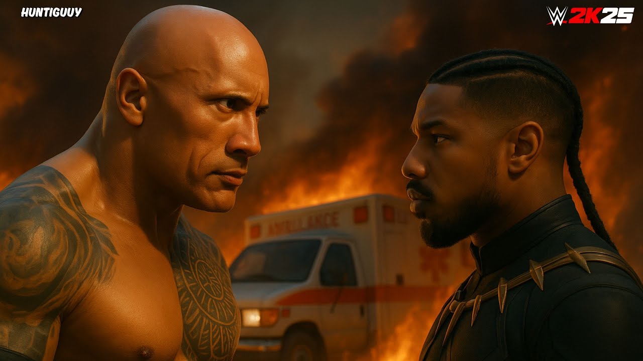 THE ROCK vs KILLMONGER - Brutal Ambulance Match | WWE Multiverse Showdown