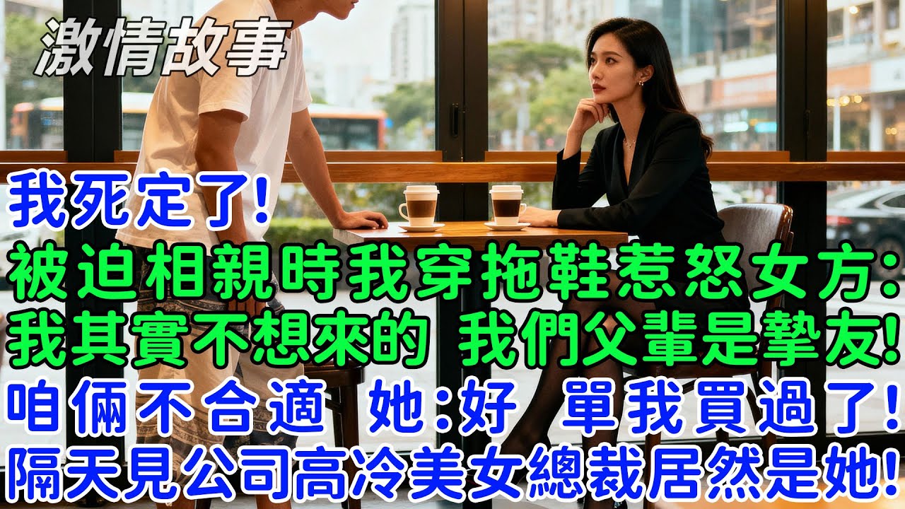 被迫去相親時我穿拖鞋惹怒女方：我其實不想來的，我們父輩是摯友！咱倆不合適！她：好 單我買過了！隔天見公司高冷美女總裁居然是她！我死定了！