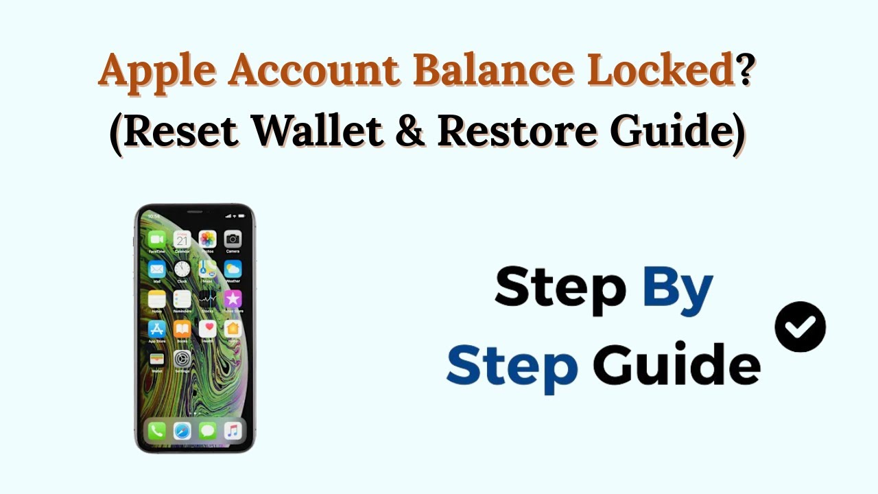 Apple Account Balance Locked? (Reset Wallet & Restore Guide)