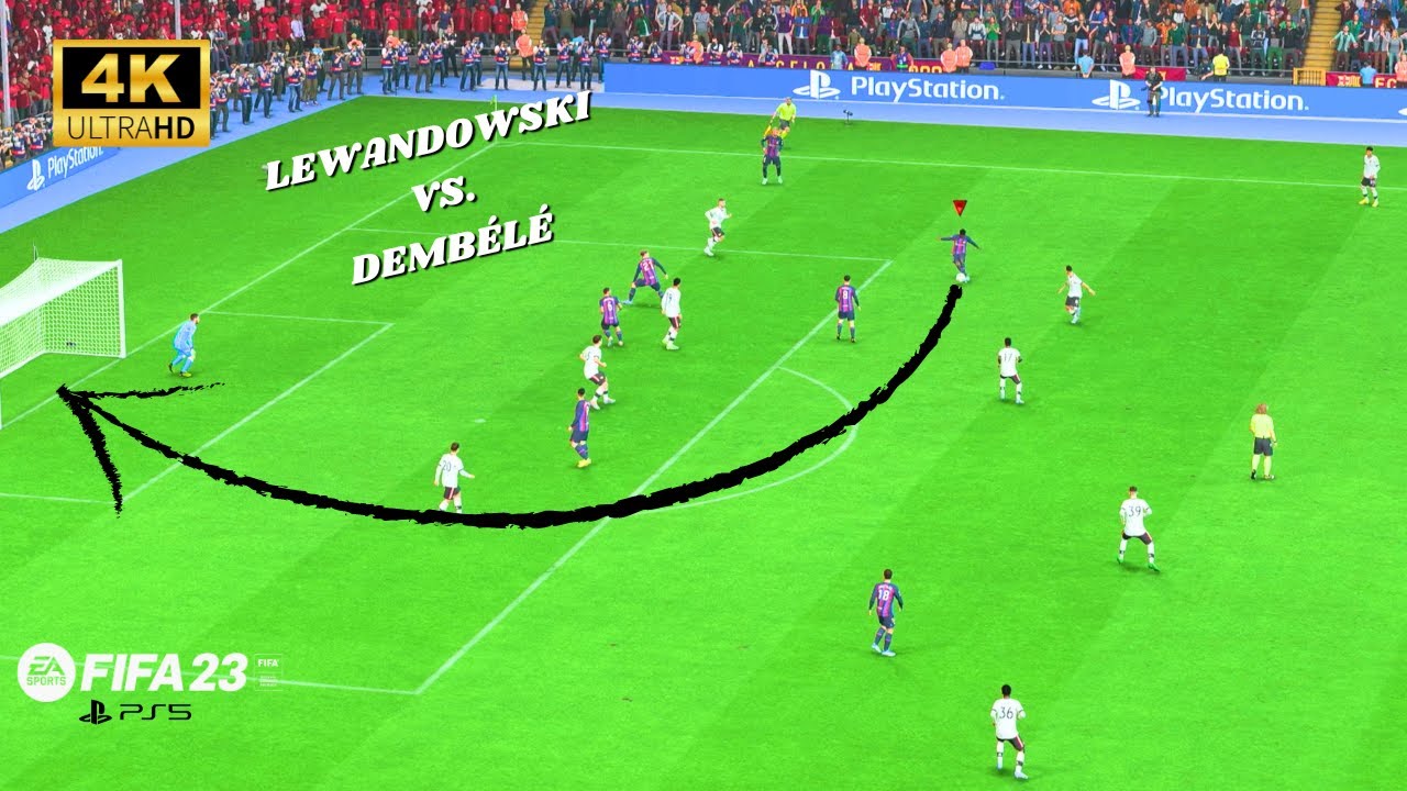FIFA 23 - Lewandowski vs. Demb&eacute;l&eacute; Top Best Goal / BARCELONA