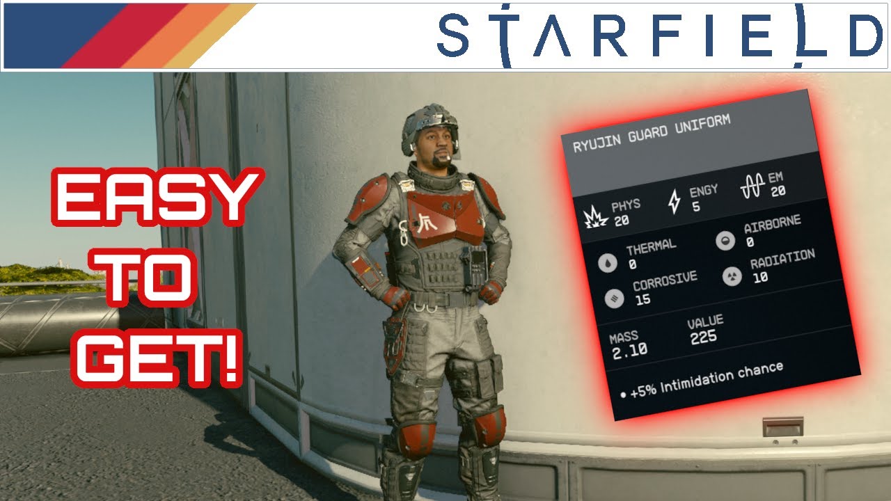 How to easily get Ryujin guard uniform in Starfield!