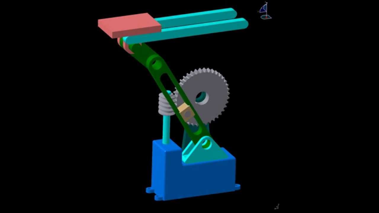 mecanismo con tornillo sin fin