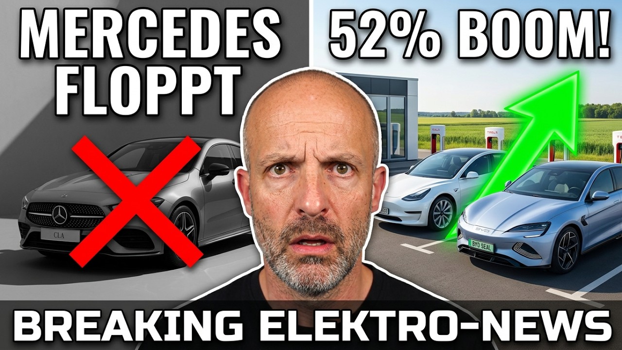 Breaking Elektro-News: E-Autos boomen in Europa/Mercedes CLA L floppt/E-Auto-Akkus halten ewig!