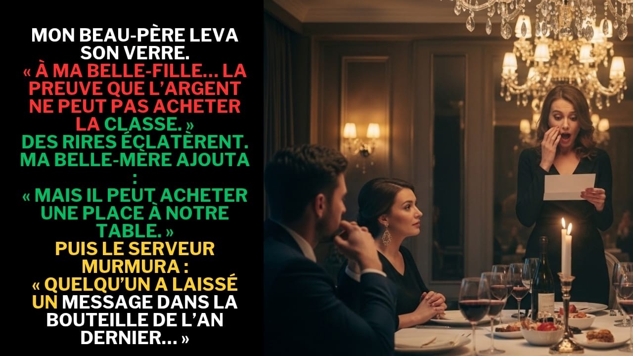 Humiliation familiale à dîner : le message secret dans le vin qui a tout changé