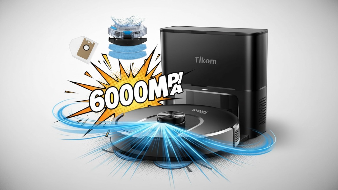 Tikom L8000 Plus Review 2025 | Smart Robot Vacuum with LiDAR Mapping & 90-Day Self-Emptying Base