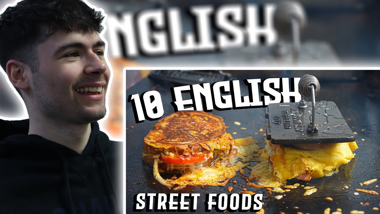 BRITS React to Top 10 FINEST English Street Foods! 🏴󠁧󠁢󠁥󠁮󠁧󠁿