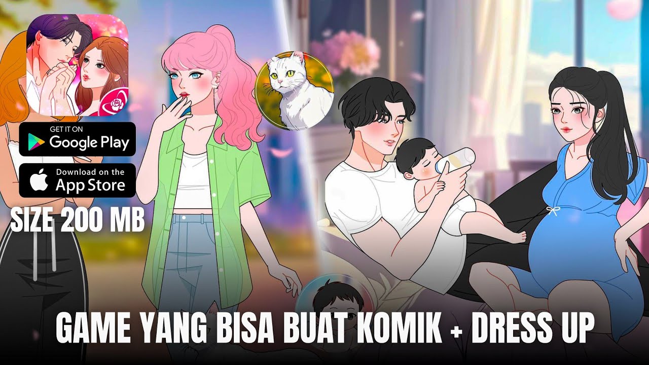 WOW BISA BERIMAJINASI BEBAS DAN BISA BUAT KARAKTER COWOK GANTENG || LOVE TOON GAMEPLAY 